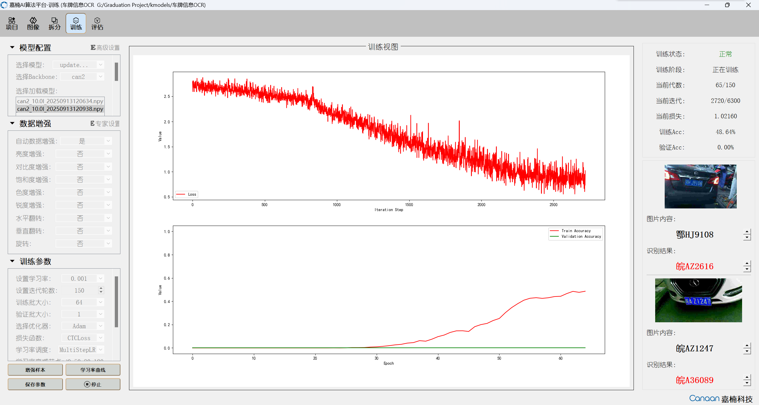 当前训练过程截图